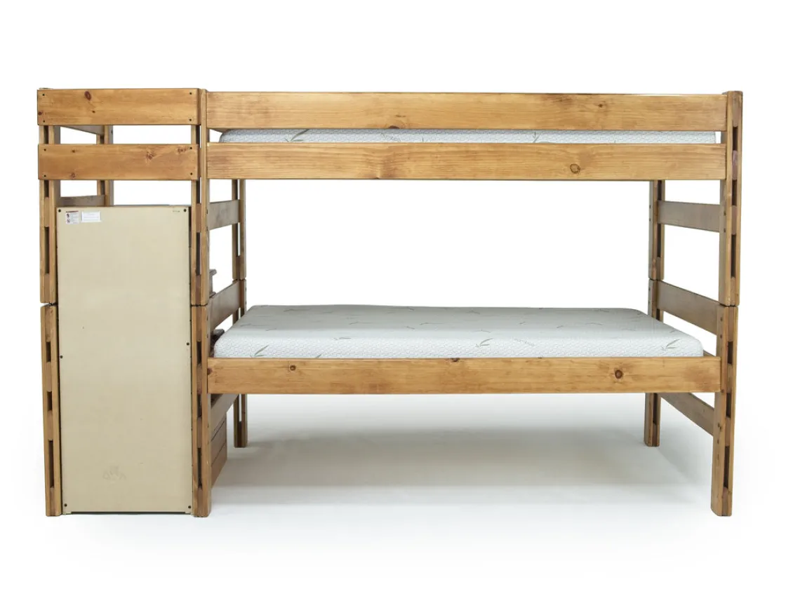 Kids Mor Furniture Young Pioneer Bunk Bed In Natural, Twin