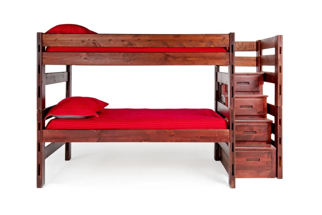 Kids Mor Furniture Young Pioneer Bunk Bed In Natural, Twin