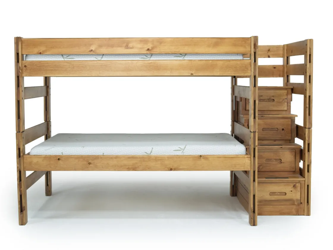 Kids Mor Furniture Young Pioneer Bunk Bed In Natural, Twin