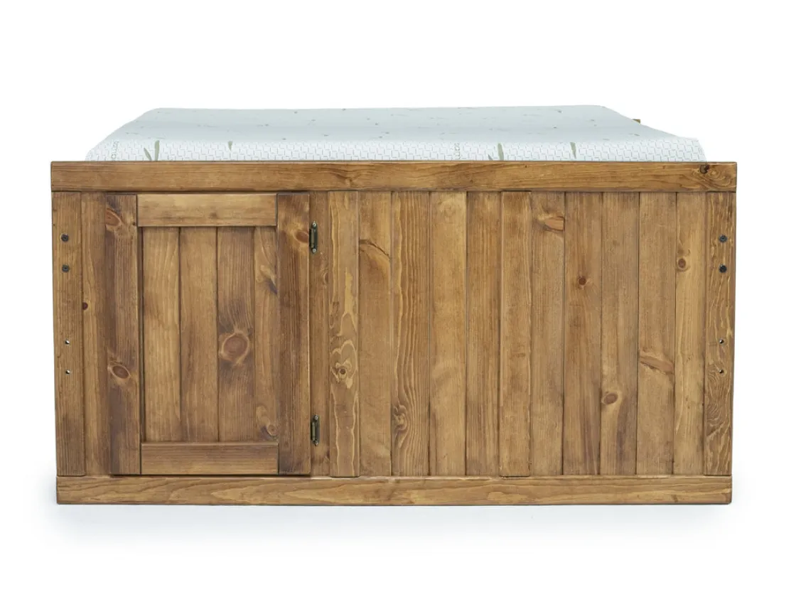 Kids Mor Furniture Young Pioneer Captain Bed W/ 4 Drawer Storage In , Twin