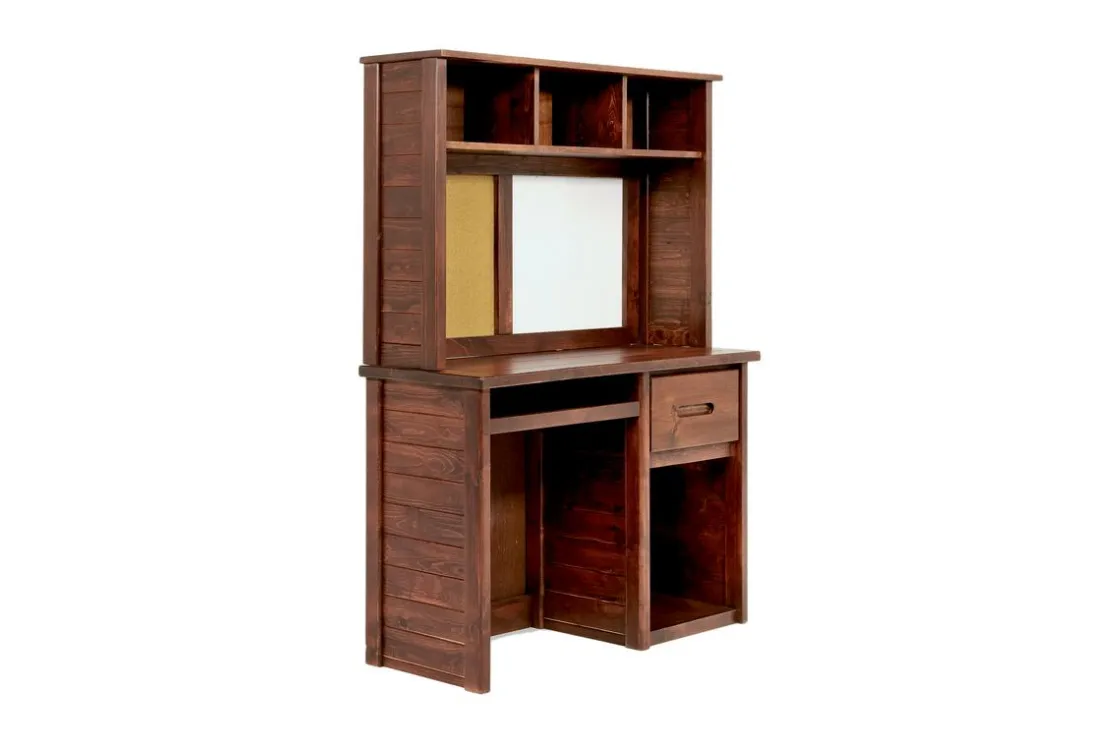 Kids Mor Furniture Young Pioneer Desk & Hutch In Natural
