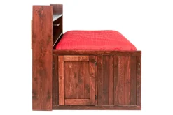 Kids Mor Furniture Young Pioneer Sideways Captain Bed W/ 4 Drawer Storage In Cinnamon, Twin