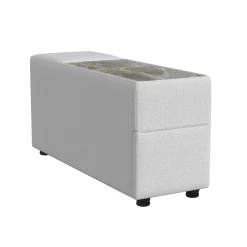 Mor Furniture Zandara Outdoor Console W/ Cooler & Speaker In Beige