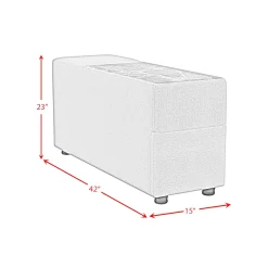 Mor Furniture Zandara Outdoor Console W/ Cooler & Speaker In Beige