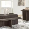 Mor Furniture Zendex Coffee Table & End Table Set In Brown